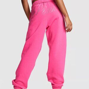 Victoria Secret, PINK, S, LIMITED EDITION, CARMINE ROSE BLING, Campus Sweatpants